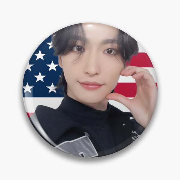 Item preview, USA Flag Seonghwa Ateez Kpop Meme designed and sold by StarBunnyDesign.