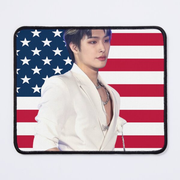 Item preview, USA Flag Kpop Mingi Ateez Meme Kpop Funny designed and sold by StarBunnyDesign.