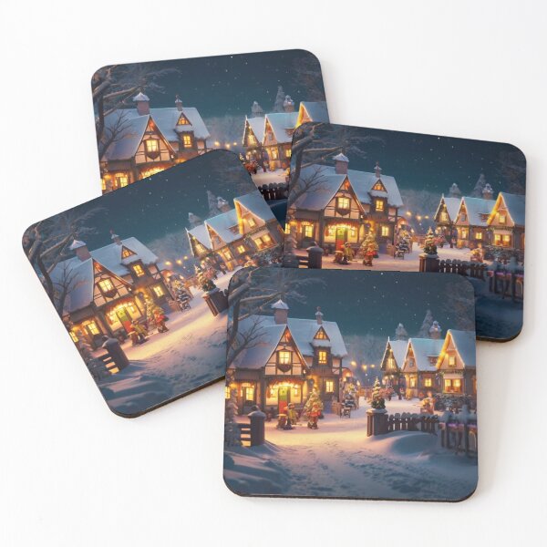Item preview, Holiday Magic in Winter Christmas Village designed and sold by BlareBlare.
