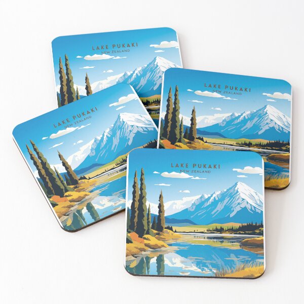 Item preview, Lake Pukaki New Zealand Crystal Waters designed and sold by NeuralVibe.