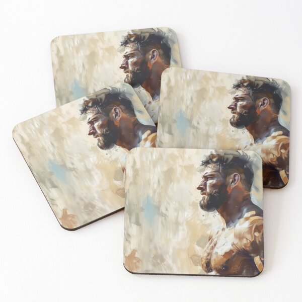 Item preview, Portrait of a Rugby Titan - Painting designed and sold by BeardyWanderers.