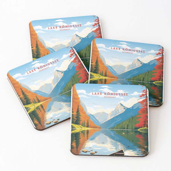Item preview, Lake Konigssee Germany Bavarian Beauty designed and sold by NeuralVibe.