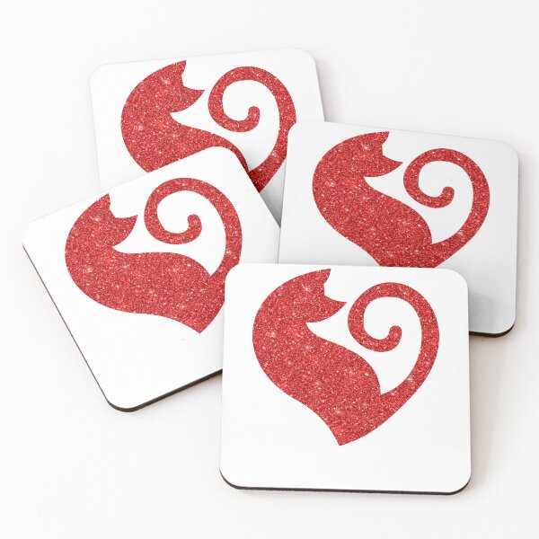 Item preview, Glittery Red Cat Love designed and sold by RakelMacc.