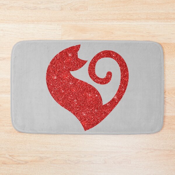 Item preview, Glittery Red Cat Love designed and sold by RakelMacc.