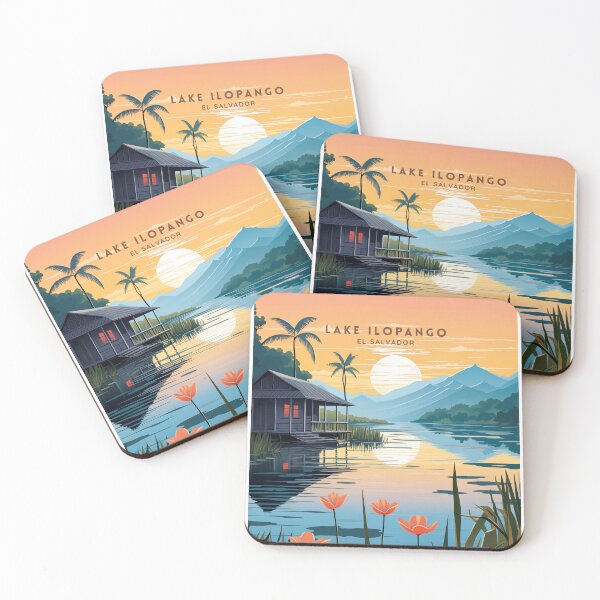 Item preview, Lake Ilopango El Salvador Volcanic Serenity designed and sold by NeuralVibe.