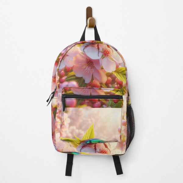 Item preview, May beetle on cherry blossom Floral Patterns Background designed and sold by Expressions-Sel.