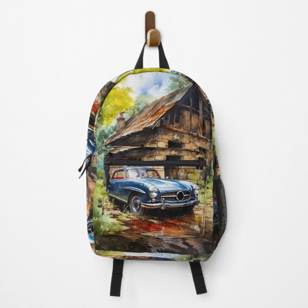 Item preview, Blue Mercedes Benz SL, Classic Elegance Car Rediscovered  designed and sold by RevUpDesign.