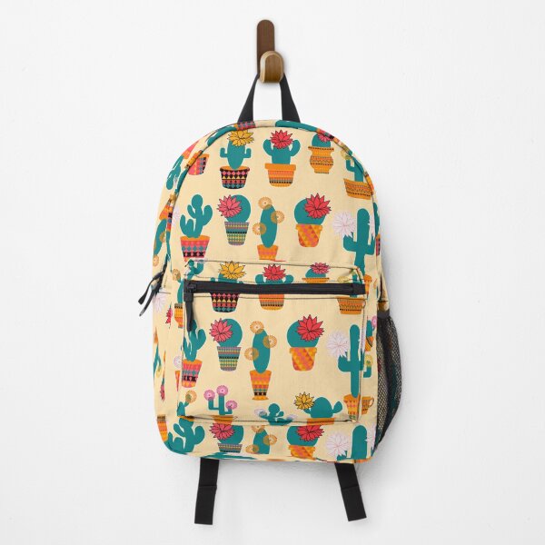 Item preview, Prickly Appeal -Blooming Cacti Pattern on the Light Yellow Background designed and sold by IraNiva.