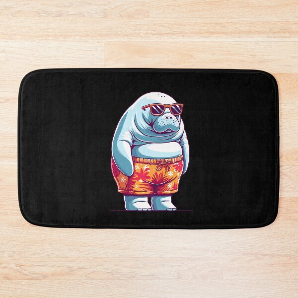 Item preview, Plump Manatee With Funny Swim Trunks Animal Art designed and sold by Dressed For  Duty.