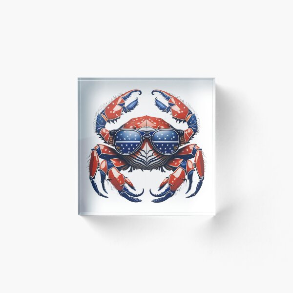 Item preview, 4th of July Crab Wearing American Sunglasses Cool T-Shirt designed and sold by lando218.