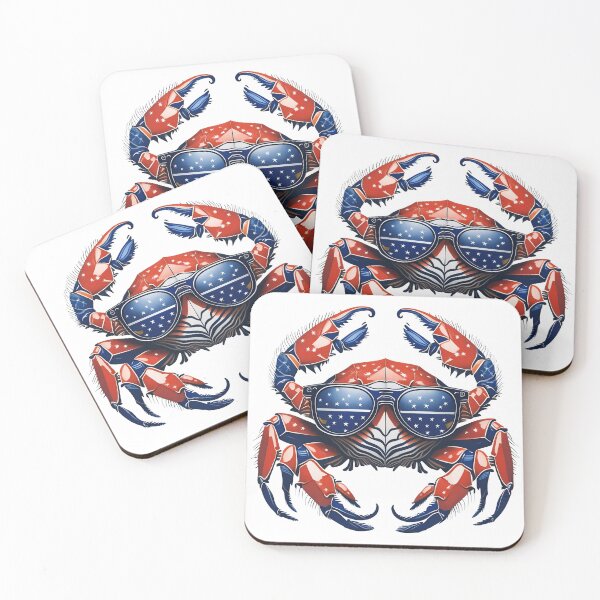 Item preview, 4th of July Crab Wearing American Sunglasses Cool T-Shirt designed and sold by lando218.