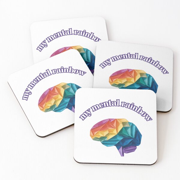 Item preview, my mental rainbow: abstract colorfull brain art designed and sold by Mayaart83.