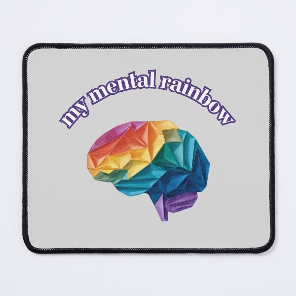 Item preview, my mental rainbow: abstract colorfull brain art designed and sold by Mayaart83.