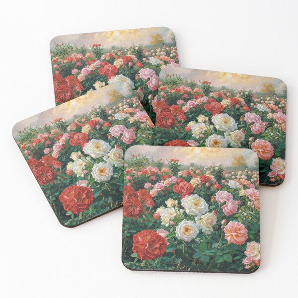 Item preview, Field of roses designed and sold by AntiqueWhiteArt.