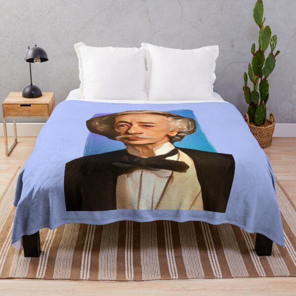 Item preview, English Poet Coventry Patmore - blue - illustration designed and sold by Litstoy.