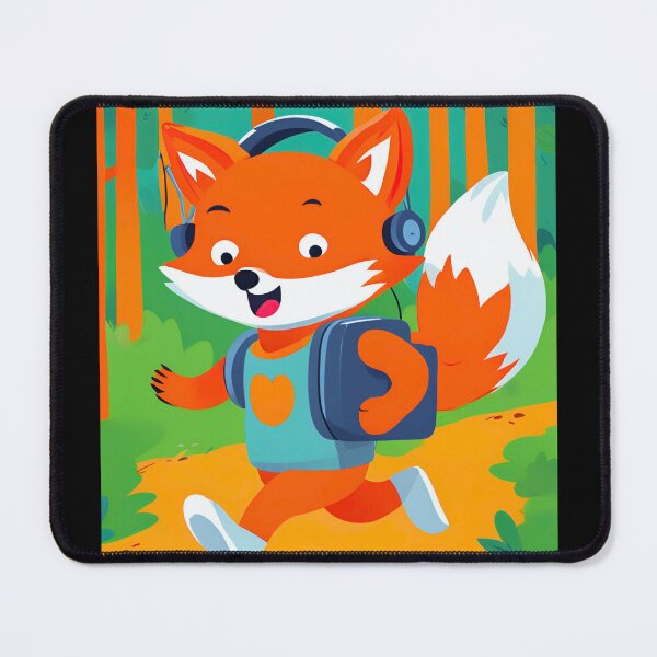 Item preview, Smiling fox sing in forest designed and sold by ColorfulCreate.