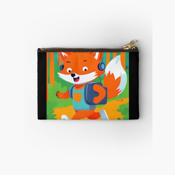 Item preview, Smiling fox sing in forest designed and sold by ColorfulCreate.
