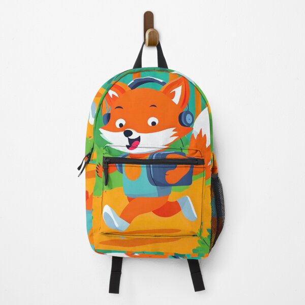 Item preview, Smiling fox sing in forest designed and sold by ColorfulCreate.