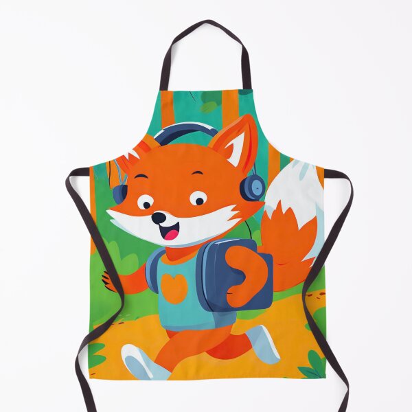 Item preview, Smiling fox sing in forest designed and sold by ColorfulCreate.
