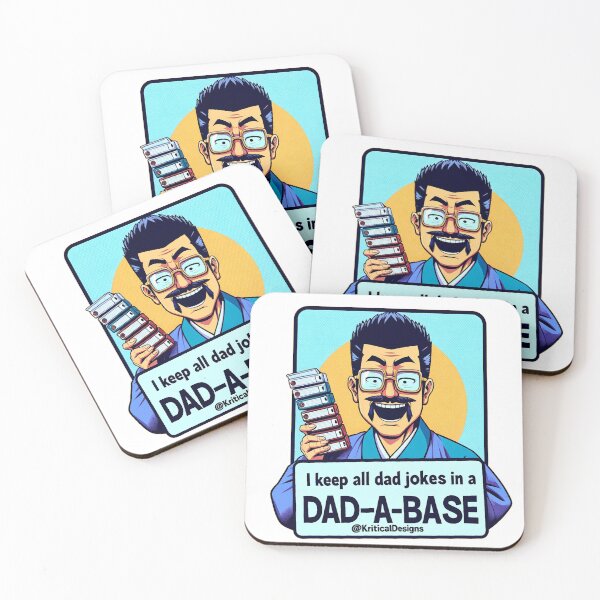 Item preview, I Keep All My Dad Jokes in a Dad-a-Base - Funny Dad Joke Design designed and sold by KriticalDesigns.