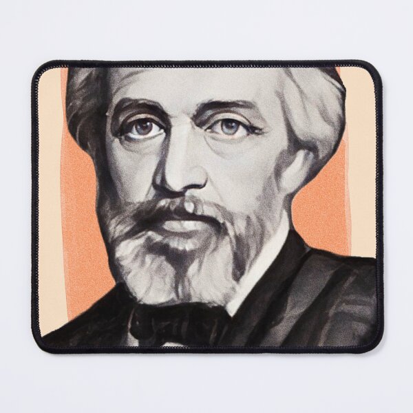 Item preview, Scottish Historian Thomas Carlyle - orange - illustration designed and sold by Litstoy.