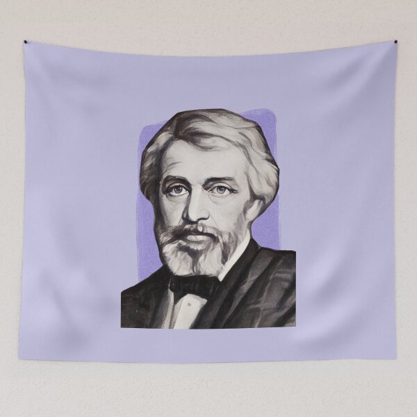 Item preview, Scottish Essayist Thomas Carlyle - purple - illustration  designed and sold by Litstoy.
