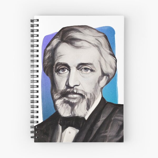 Item preview, Scottish Essayist Thomas Carlyle - blue - illustration  designed and sold by Litstoy.