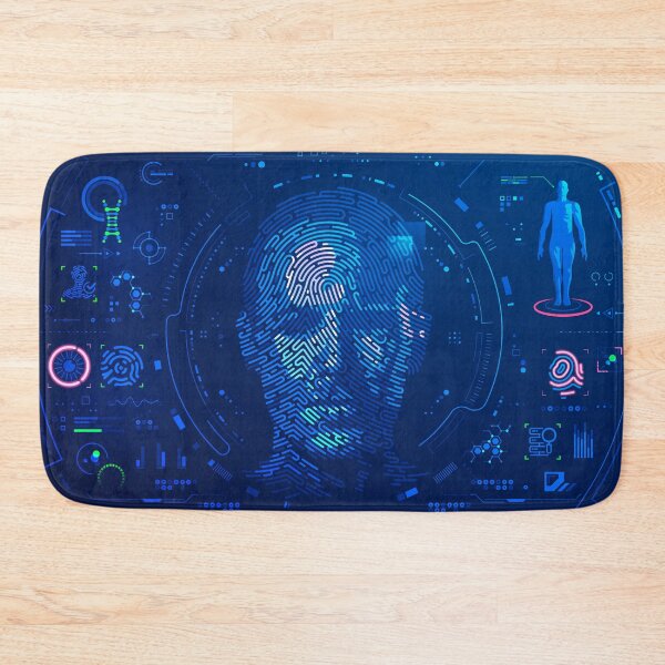 Item preview, digital forensic biometrics fingerprint face futuristic interface designed and sold by NiamLab.