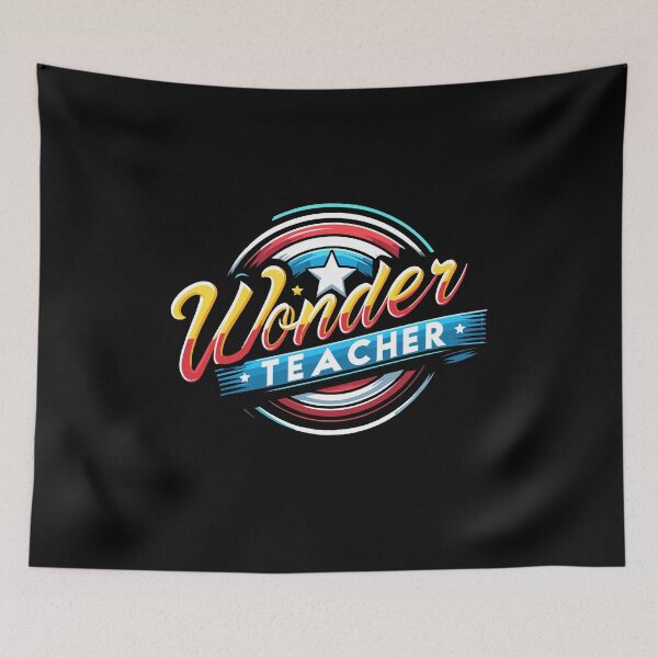 Item preview, Wonder Teacher Super Woman Power Back To School designed and sold by Dressed For  Duty.