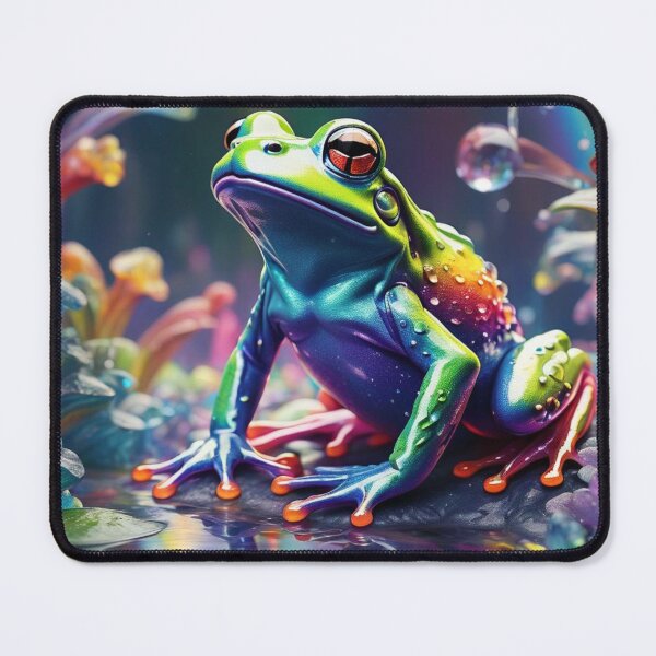 Item preview, Colorful Crystal Vibes Frog designed and sold by EmeraldCauldren.