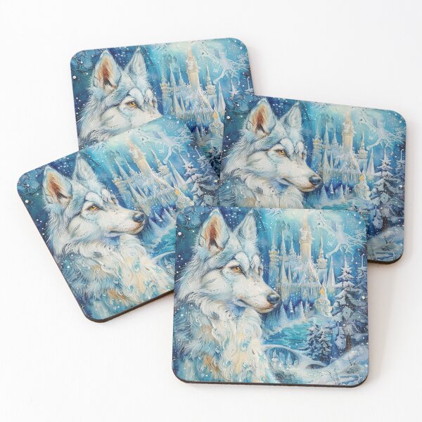 Item preview,  Wolfdog Winter Wonderland Painting designed and sold by Nocturne  Paws.