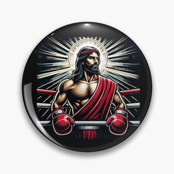 Artikelvorschau, Gott im Boxring für Jesus mit Handschuhen und Sport entworfen und verkauft von Dressed For Duty.