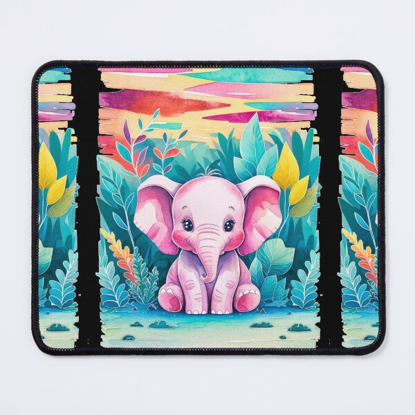 Item preview, Cute Elephant. Little elephant, colorful elephant, elephant drawing designed and sold by ElephantVibes.