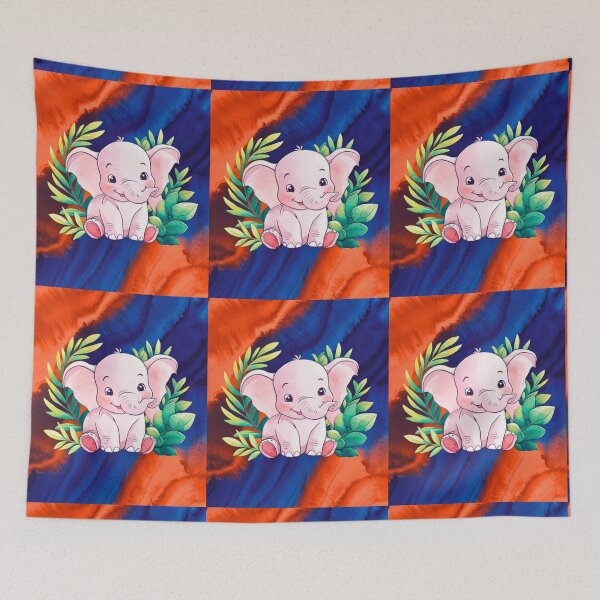 Item preview, Cute Elephant. Little elephant, colorful elephant, elephant drawing designed and sold by ElephantVibes.