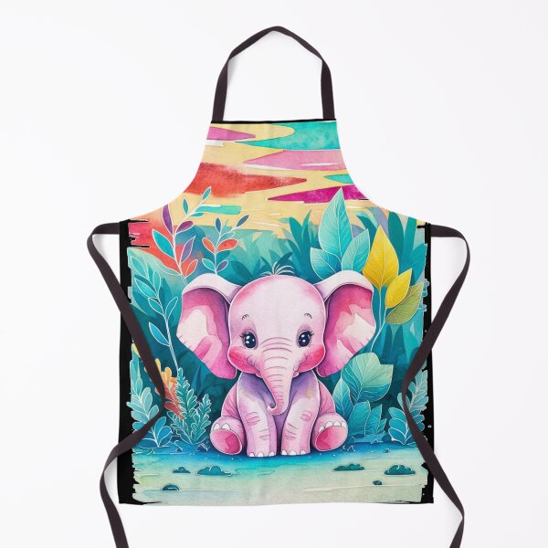 Item preview, Cute Elephant. Little elephant, colorful elephant, elephant drawing designed and sold by ElephantVibes.