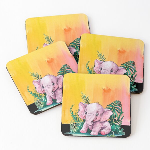 Item preview, Cute Elephant. Little elephant, colorful elephant, elephant drawing designed and sold by ElephantVibes.