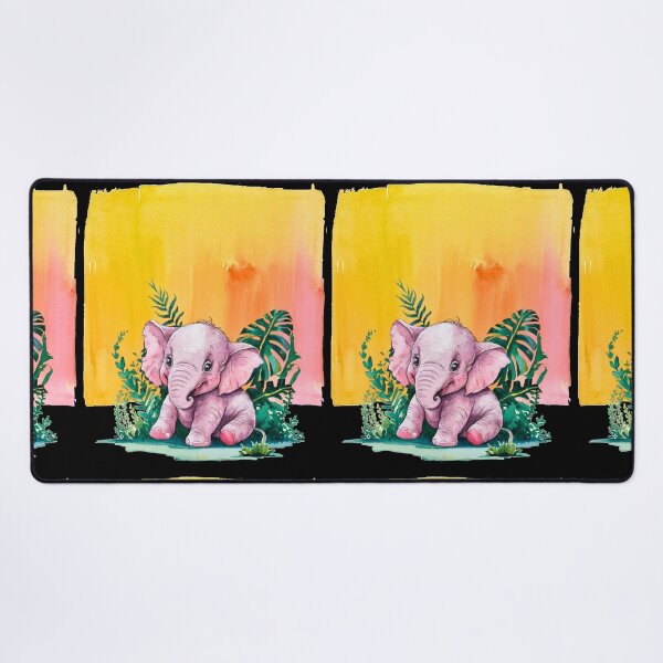 Item preview, Cute Elephant. Little elephant, colorful elephant, elephant drawing designed and sold by ElephantVibes.