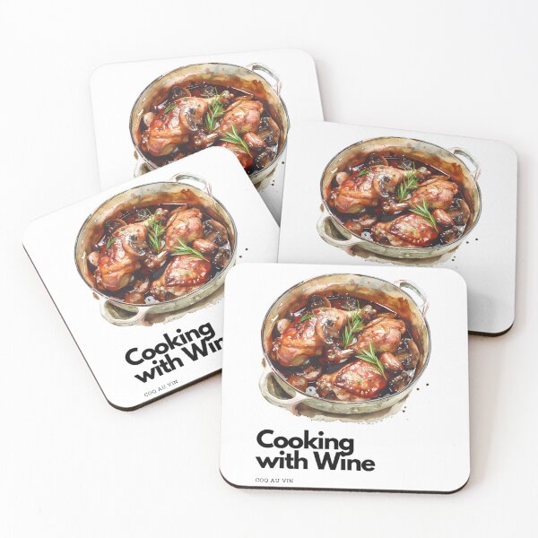 Item preview, French Coq au Vin Sticker - Watercolor Culinary Delight designed and sold by Lexa Pix.