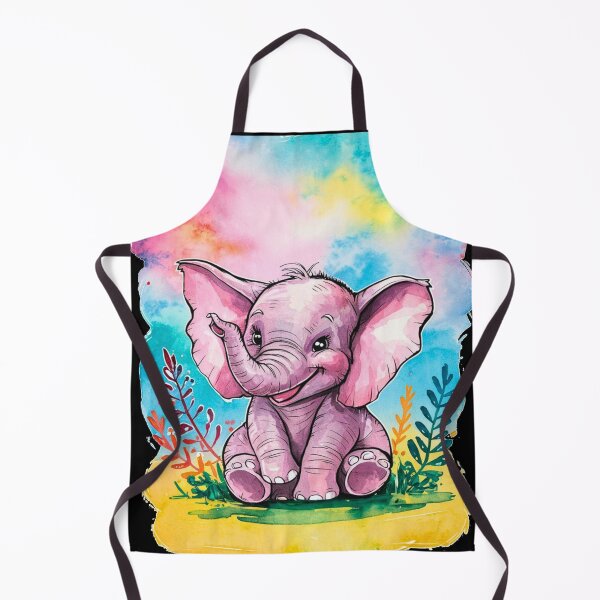 Item preview, Cute Elephant. Little elephant, colorful elephant, elephant drawing designed and sold by ElephantVibes.