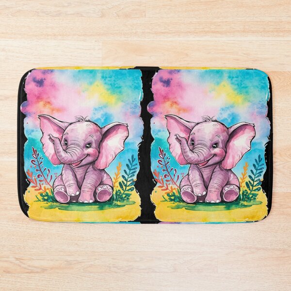 Item preview, Cute Elephant. Little elephant, colorful elephant, elephant drawing designed and sold by ElephantVibes.