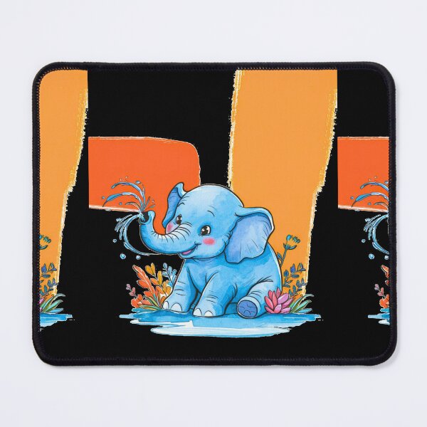 Item preview, Cute Elephant. Little elephant, colorful elephant, elephant drawing designed and sold by ElephantVibes.