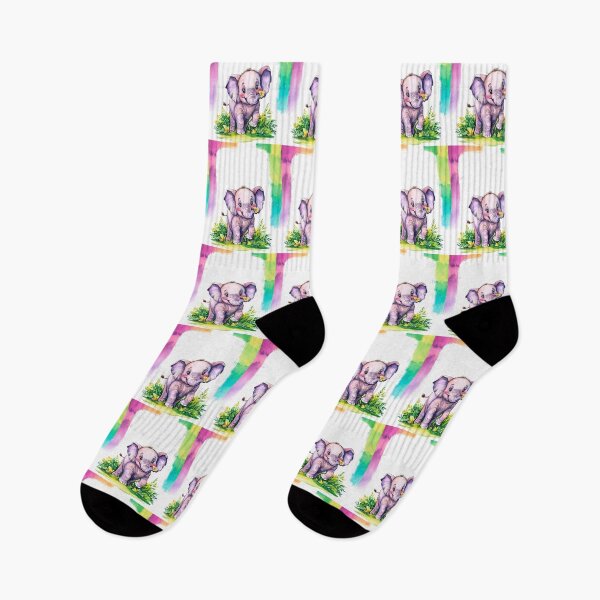 Item preview, Cute Elephant. Little elephant, colorful elephant, elephant drawing designed and sold by ElephantVibes.