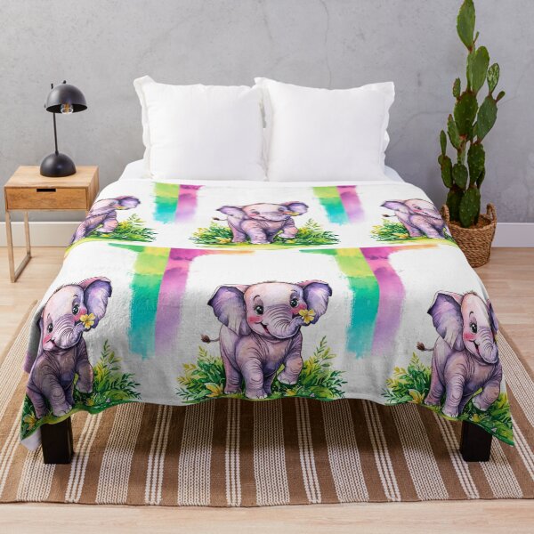 Item preview, Cute Elephant. Little elephant, colorful elephant, elephant drawing designed and sold by ElephantVibes.