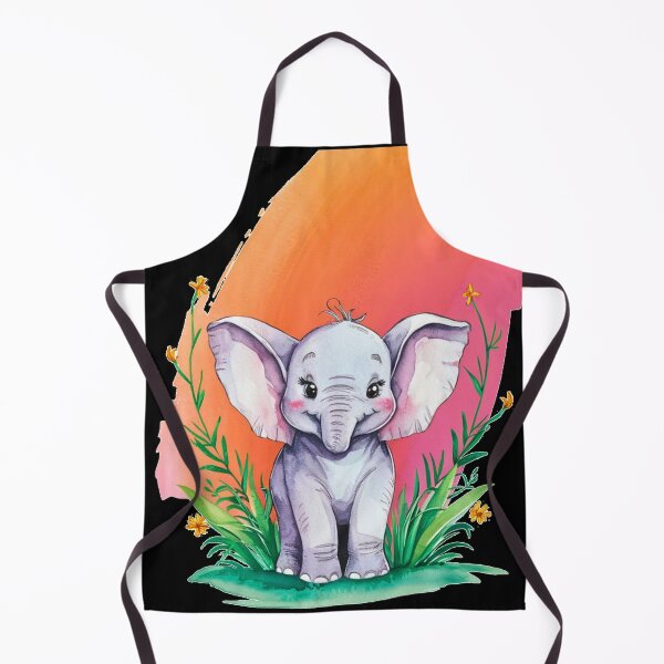 Item preview, Cute Elephant. Little elephant, colorful elephant, elephant drawing designed and sold by ElephantVibes.