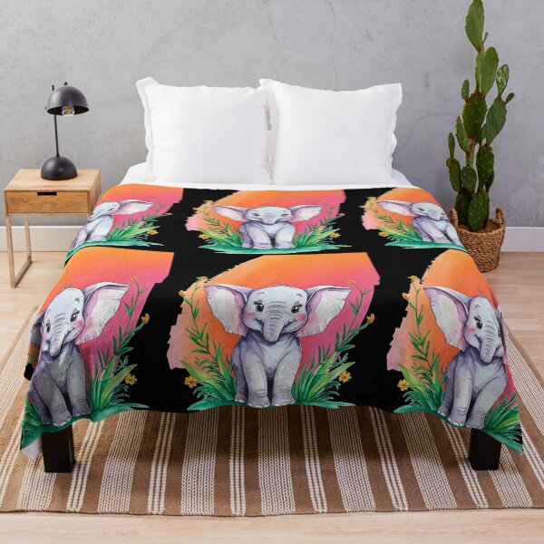 Item preview, Cute Elephant. Little elephant, colorful elephant, elephant drawing designed and sold by ElephantVibes.