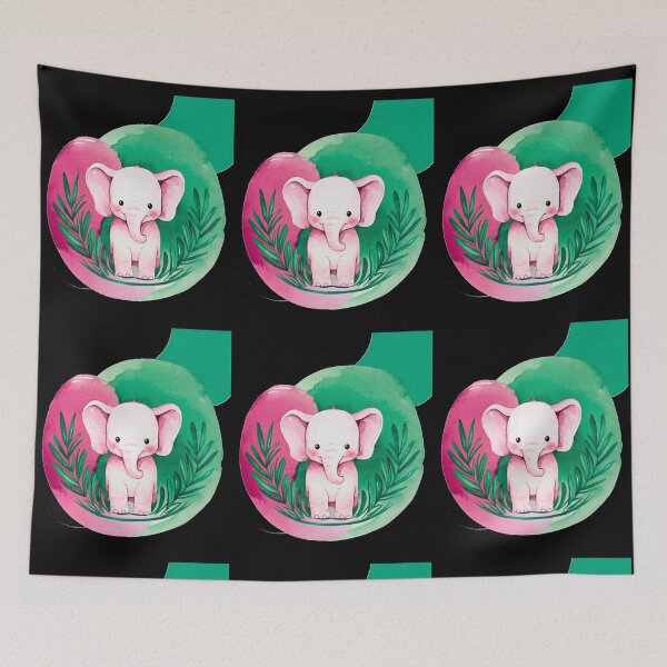 Item preview, Cute Elephant. Little elephant, colorful elephant, elephant drawing designed and sold by ElephantVibes.