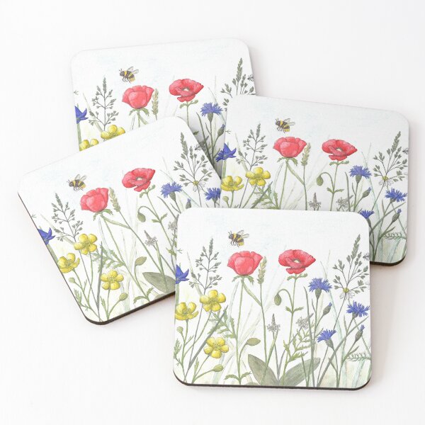 Item preview, Meadow flowers, watercolor designed and sold by Sandra  Steinke.