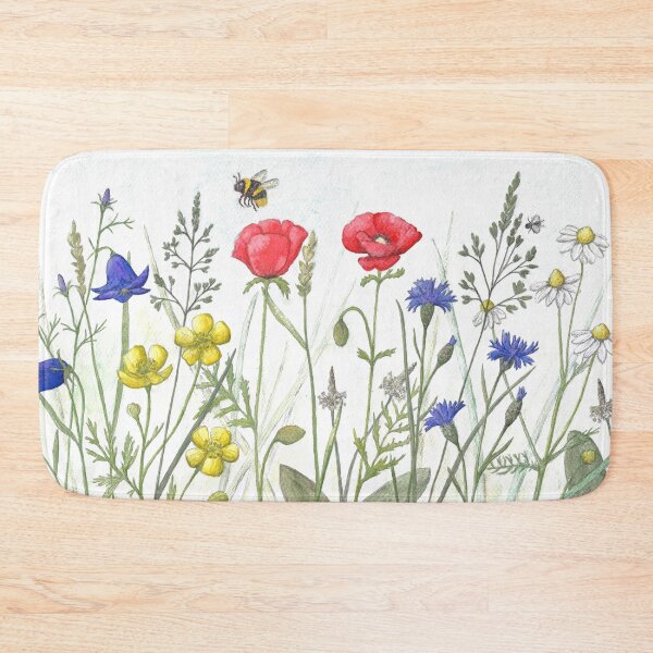 Item preview, Meadow flowers, watercolor designed and sold by Sandra  Steinke.