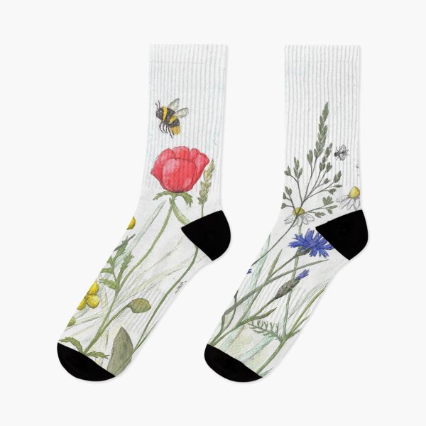 Item preview, Meadow flowers, watercolor designed and sold by Sandra  Steinke.