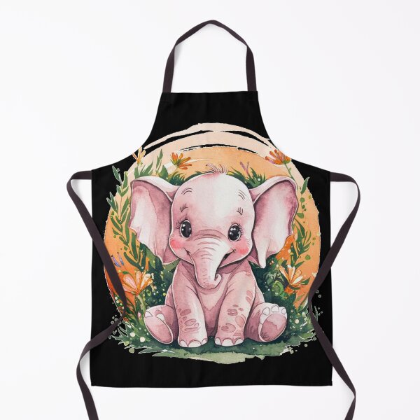 Item preview, Cute Elephant. Little elephant, colorful elephant, elephant drawing designed and sold by ElephantVibes.